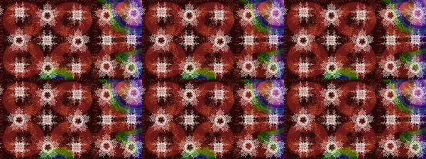 Bokeh kahverengisi, kırmızı, nötr ve kar taneleri olan dekoratif Noel arkaplanı. Raster illüstrasyonu.