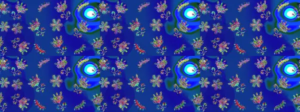 Küçük ölçekli çiçek basit şirin desende. Üretim, duvar kağıdı, baskı, hediye paketi ve scrapbooking Tekstil veya kitap için çiçek sorunsuz arka plan kapsar. Raster illüstrasyon.