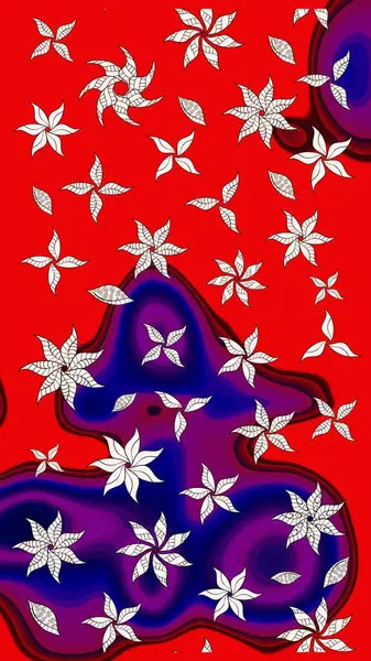 Raster Hip kumaş deseni. Eskiz Vintage Çiçek Deseni.