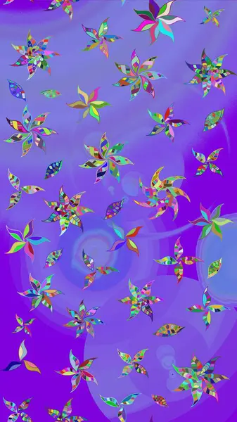 Menekşe renginde zarif çiçek buketi suluboya. Raster illüstrasyonu. Renkli Bahar Teması eskiz kalıbı. Düz Çiçek Elementleri Tasarımı.