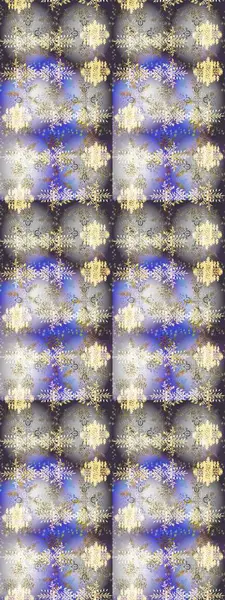 Arkaplanda soyut kar taneleri olan düz tasarım. Raster illüstrasyonu. Kar taneleri deseni. Kar tanesi süsleme deseni. Kar taneleri arkaplanı.