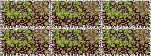 Raster illüstrasyonu. Kusursuz çiçek deseni duvar kâğıdı olarak kullanılabilir. Kahverengi renkte çiçekler.