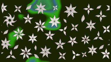 Parlak çiçekli kolaj çiçekleri gridir. Çiçekli zambakların eskiz geçmişi. Çiçek tasarımı için inanılmaz kolaj cennet tarzı..