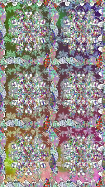 Raster illüstrasyonunda kusursuz çiçek deseni. Suluboya tarzında nötr renkler üzerine çiçekler.