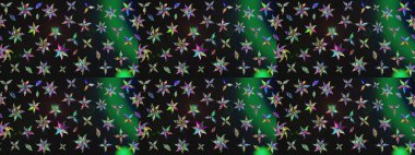 Çiçekli karalama şeklinde Raster çiçek deseni. Gri renkli çiçekler. Nazik, sevimli çiçek arkaplanı..