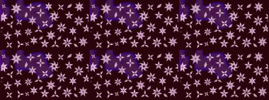 Çiçek desenli eskiz, yaz çiçekleri. Kahverengi renkli çiçekler. Düz Çiçek Elementleri Tasarımı. Renkli Bahar Teması çizim şablonu.