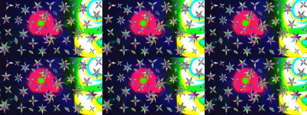 Raster illüstrasyonundaki çiçek desenli çizim. Suluboya tarzında gri renkte çiçekler.