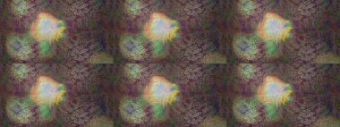 Üst manzara, yumuşak kahverengi, yeşil ve gri renkli. Manzaralı çiçek deseni. Sevgililer günü ve tebrik kartı konsepti için şık bir davetiye. Çiçek kompozisyonu, el boyası, hassas şablon..