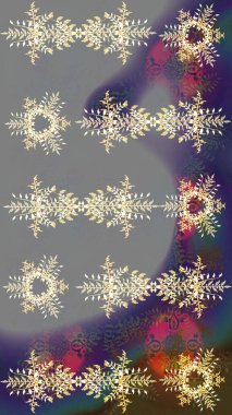 Düz renkli arka plan üzerinde izole kar taneleri tasarımı. Kar taneleri arka plan. Kar tanesi süs desen. Raster resim. Snowflakes desen.