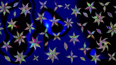 Raster Moda kumaş deseni. Çizgi çizimi kalıbı. Şirin çiçekler..