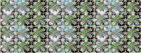 Raster illüstrasyonu. El çizimi çiçekli, soyut, pürüzsüz desen. Gri renkli çiçekler.