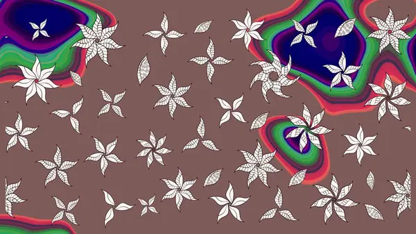 Tekstil, kumaş, kapaklar, duvar kağıtları, baskı, naylon, koleksiyon defteri, örgü, dekupaj için güzel bir eskiz. Küçük kahverengi çiçeklerdeki oldukça eski bir besin torbası deseni.