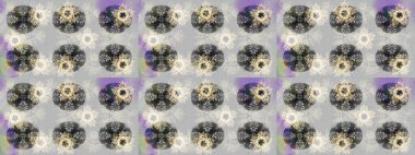 Gri, nötr ve bej renkli kristal kar tanesi. Raster illüstrasyonu.