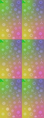 Çizim çiçek deseni duvar kâğıdı olarak kullanılabilir. Tarafsız renklerde çiçekler. Raster illüstrasyonu.