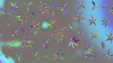 El çizimi Raster çizimi. Çizim çiçek deseni duvar kağıdı, web sitesi arka planı, ambalaj kağıdı, davetiye, broşür, afiş veya web sitesi için kullanılabilir. Karalama elementleri.