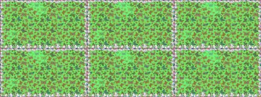 Yazdırmayı tekrarla. Yeşil ve kahverengi renkli suluboya kelebekleri olan pürüzsüz bir arkaplan deseni. Raster illüstrasyonu. Sonsuz.