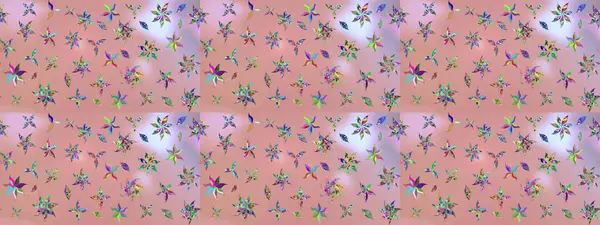 Tarafsız renklerde çiçekler. Küçük çiçekte sevimli çiçek deseni var..