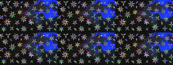 Organik motif arka planı. Çizim kalıbı. Ultraviyole kumaş deseni. Raster illüstrasyonu.