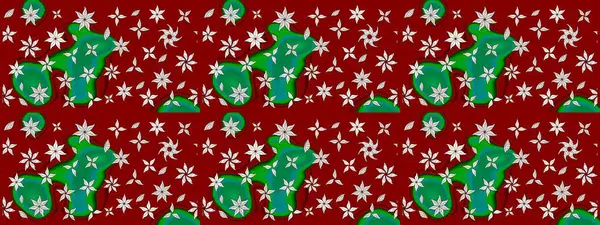 Kırmızı renkte çiçekler. Sevimli çiçek raster deseni. Düz Çiçek Elementleri Tasarımı. Renkli Bahar Teması çizim şablonu.