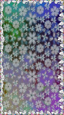 Parlak elementlerin. El çizimi Raster çizimi. Duvar kağıdı, web sayfası arka planı, ambalaj kağıdı, davetiye, broşür, afiş veya web sitesi için kusursuz çiçek deseni kullanılabilir.