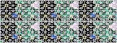 Tarafsız renklerde zarif çiçek buketi suluboya. Renkli Bahar Temalı Kusursuz Arkaplan. Raster illüstrasyonu. Düz Çiçek Elementleri Tasarımı.