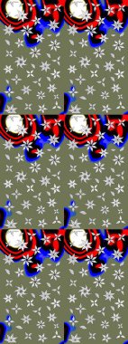 Karalama çiçekleri çizim kalıbı. Raster deseni. Yeşil el çizimi desen. Sanat, çiçek tarzına ilham verir ve arka plan bırakır.