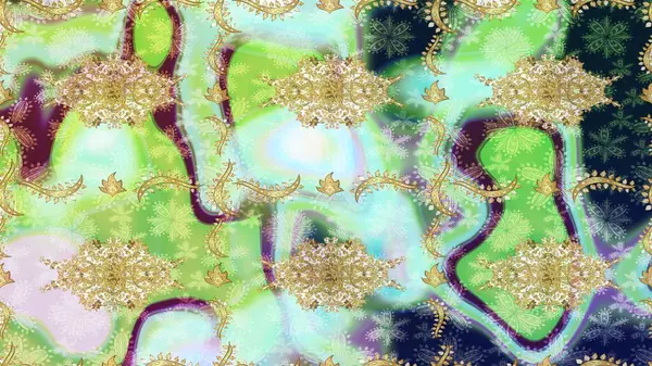 Noel, kar tanesi, yeni yıl 2019. Tarafsız renklerde altın elementli eskiz kalıbı.