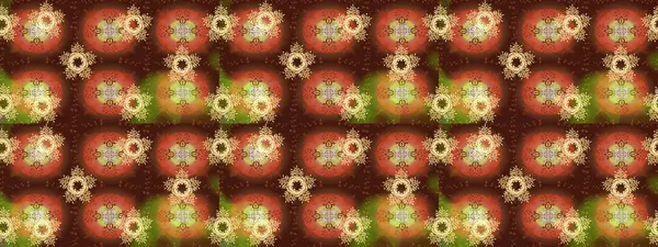 Çiçek desenli eskiz. Düz Çiçek Elementleri Tasarım Raster illüstrasyonu. Renkli Bahar Teması eskiz kalıbı. Kahverengi renkte çiçekler.