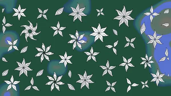 Çizim çiçek deseni duvar kağıdı, web sitesi arka planı, ambalaj kağıdı, davetiye, broşür, afiş veya web sitesi için kullanılabilir. Karalama elementleri. El çizimi Raster illüstrasyonu.