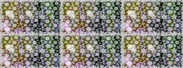 Raster illüstrasyonu. Moda arka planında parlak buketler. Sevimli, pürüzsüz desenli, küçük çiçekli, klasik tarzda. Kumaş, duvar kâğıdı ve kağıda yazdırmak için gelişen arkaplan.