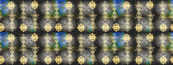 Kar taneleri radyal gri, bej ve yeşil renklerde. Renkli arka planda güzel kar taneleri. Raster illüstrasyonu..