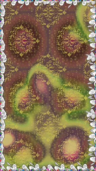 Renkli Bahar Temalı Kusursuz Arkaplan. Raster. Düz Çiçek Elementleri Tasarımı.