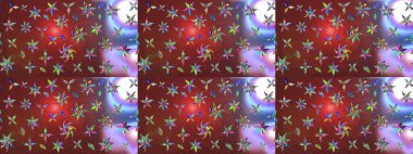 Kahverengi renkli etnik çiçeklerin olduğu zarif bir eskiz modeli. Raster Çiçek İllüstrasyon Şirin Tekstil.