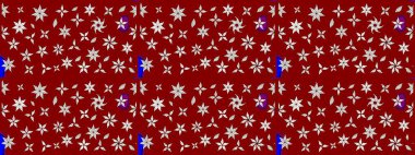 Çiçekli bahar çiçekleri. Küçük çiçekte güzel bir desen. Küçük renkli çiçekler. Moda baskıları için zarif bir şablon. Motley illüstrasyonu. Çizim.