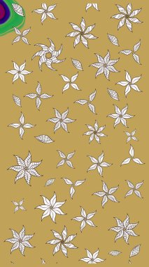 Ultraviyole kumaş deseni. Organik motif arka planı. Çizim kalıbı. Raster illüstrasyonu.