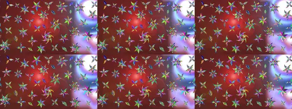 Kahverengi renkli etnik çiçeklerin olduğu zarif bir eskiz modeli. Raster Çiçek İllüstrasyon Şirin Tekstil.