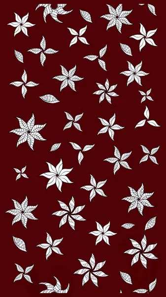 Kırmızı yapraklı yabani çiçekler. Suluboya, elle çizilmiş. Eskiz arkaplan modeli. Raster illüstrasyonu.