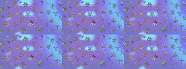 Mor renkli çiçekler. Nazik, sevimli çiçek arkaplanı. Raster çiçek desenli ve çiçekli..