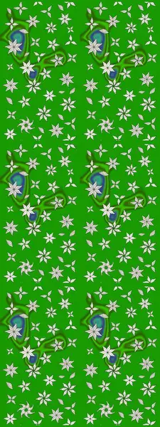 Üst manzara, yumuşak stil. Sevgililer günü ve tebrik kartı konsepti için şık bir davetiye. Çiçek kompozisyonu, el boyası, hassas şablon. Yeşil renkte manzaralı çiçek deseni.