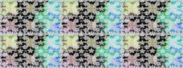 Vadinin çiçekleri tarafsız renklerde. Soyut etnik raster kusursuz desen. Çiçekler..