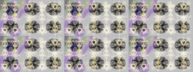 Tarafsız, gri ve bej renkli çiçekler. Yumuşak, bahar çiçekli arka plan. Raster çiçek desenli ve çiçekli..