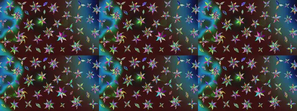 Küçük kahverengi çiçeklerdeki oldukça eski bir besin torbası deseni. Tekstil, kumaş, kapaklar, duvar kağıtları, baskı, paket, koleksiyon defteri, örgü, dekupaj için çiçek arkaplanı..