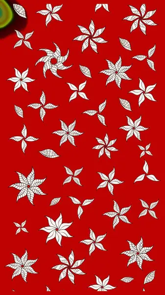 Suluboya çizimi. El çizimi. Kırmızı renkte çiçekler. Çiçekli çizim deseni.