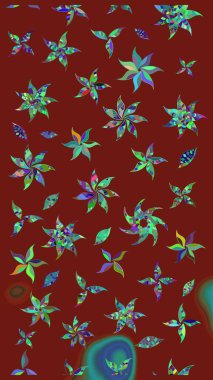 Tekstil ve kapak tasarımı için mükemmel. Elle çizilmiş sonbahar çiçeği deseni. Doodle tarzı. Kırmızı renkte çiçekler. Renkli kırmızı çizim deseni.