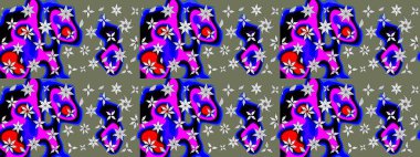 Tekstil, kumaş, kapaklar, duvar kağıtları, baskı, naylon, koleksiyon defteri, örgü, dekupaj için güzel bir eskiz. Oldukça eski bir besin torbası deseni, küçük yeşil renkte, çiçekler. Millefleurlar.