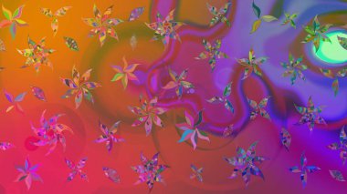 Sevgililer günü ve tebrik kartı konsepti için şık bir davetiye. Çiçek kompozisyonu, el boyası, hassas şablon. Mor renkte manzaralı çiçek deseni. Üst görünüm, yumuşak biçim.