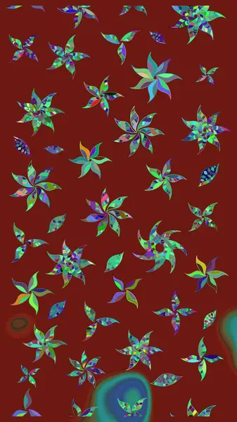 Tekstil ve kapak tasarımı için mükemmel. Elle çizilmiş sonbahar çiçeği deseni. Doodle tarzı. Kırmızı renkte çiçekler. Renkli kırmızı çizim deseni.