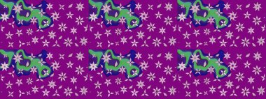 Raster illüstrasyonu. Robot resim. Küçük çiçekte sevimli çiçek deseni var..