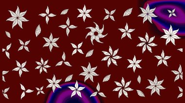 Çiçekli yumuşak bir eskiz şekli. Raster çiçekleri klasik tarzda çizilmiş. Kibarca, kırmızı renkte bahar çiçekleri. Raster illüstrasyonu.