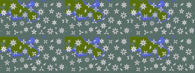 Çiçekli karalama şeklinde Raster çiçek deseni. Nazik, narin çiçek arkaplanı. Tarafsız renklerde çiçekler.